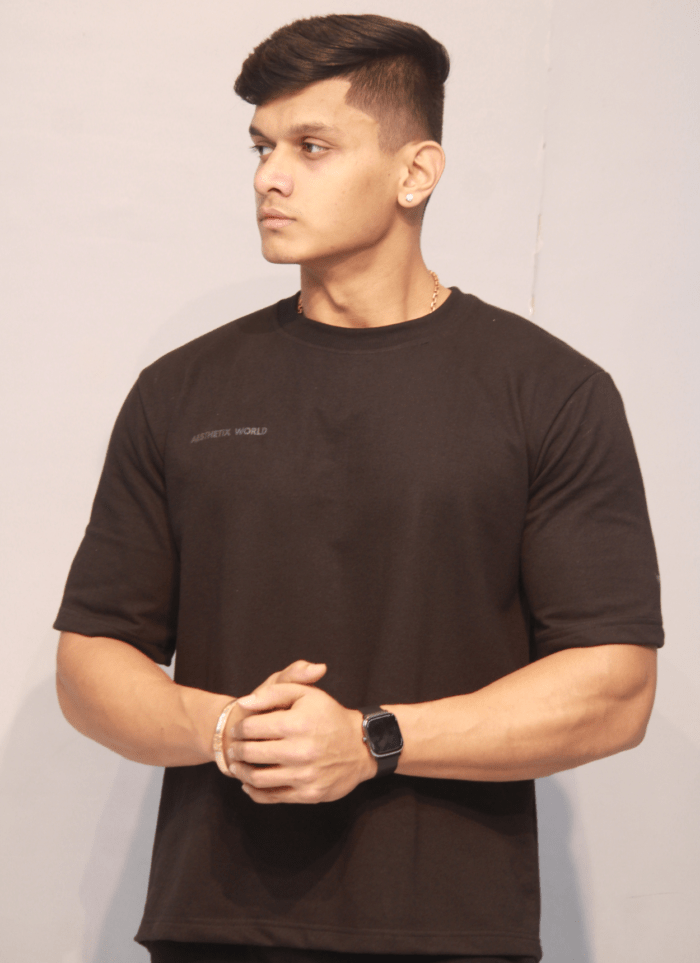 Solid Oversized Fit T-Shirt Men